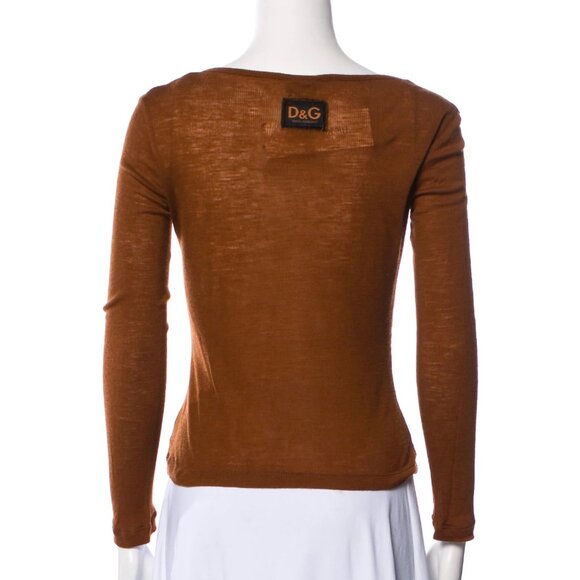 Dolce & Gabbana D&G Vintage Lace Rust Cardigan - Picture 2 of 3